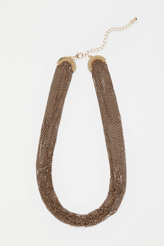 Kade Fine Multi Chain Necklace | BRONZE