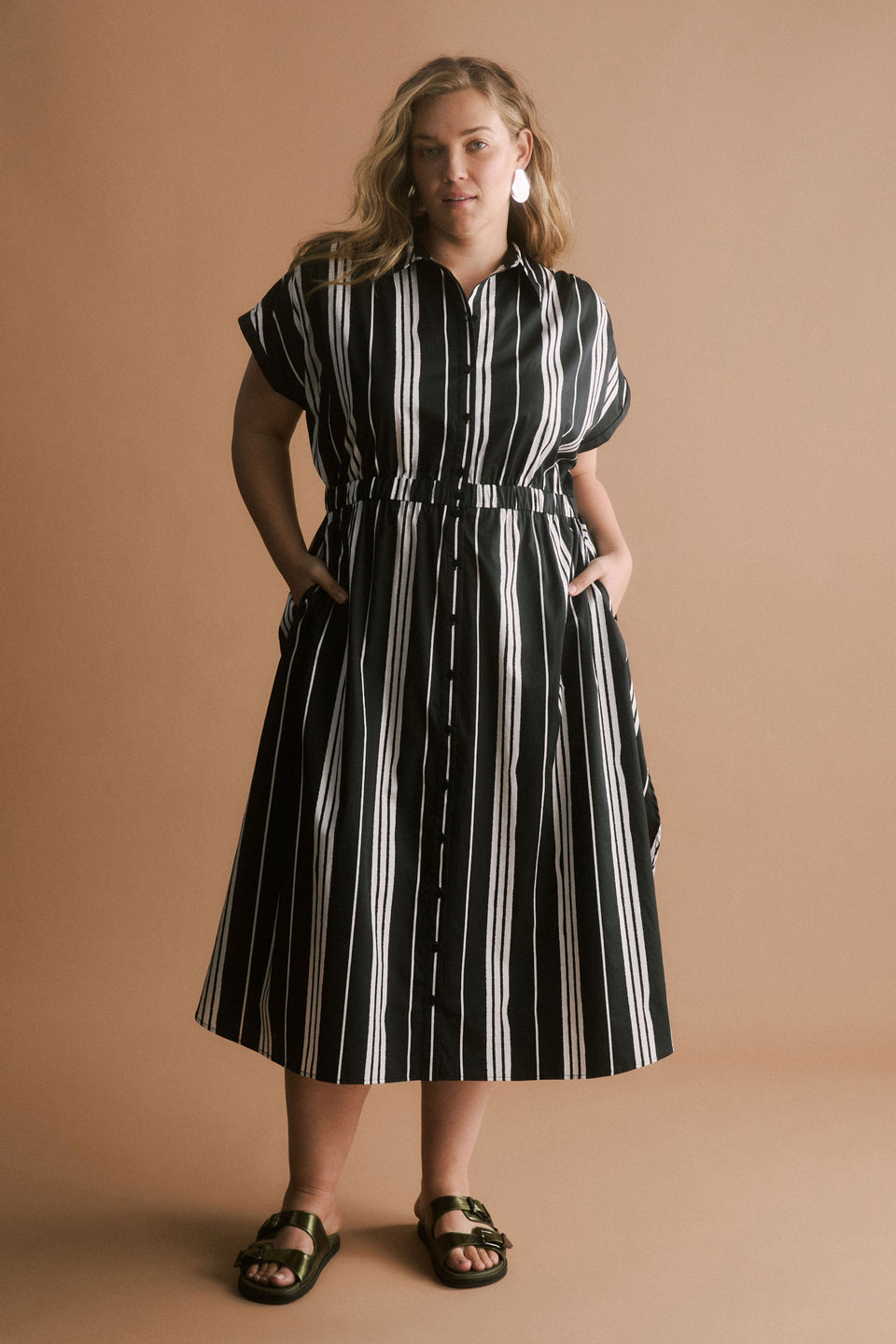 Reza Shirt Dress Dresses - ELK | FEZ PRINT BLACK