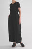Ilona Wide Leg Linen Pant Model Front | BLACK