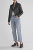 Fine Leather Lightweight Jacket Model Jess Front | Black