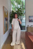Kita Fine Merino Knit Short sleeve Top | CREAM|audio