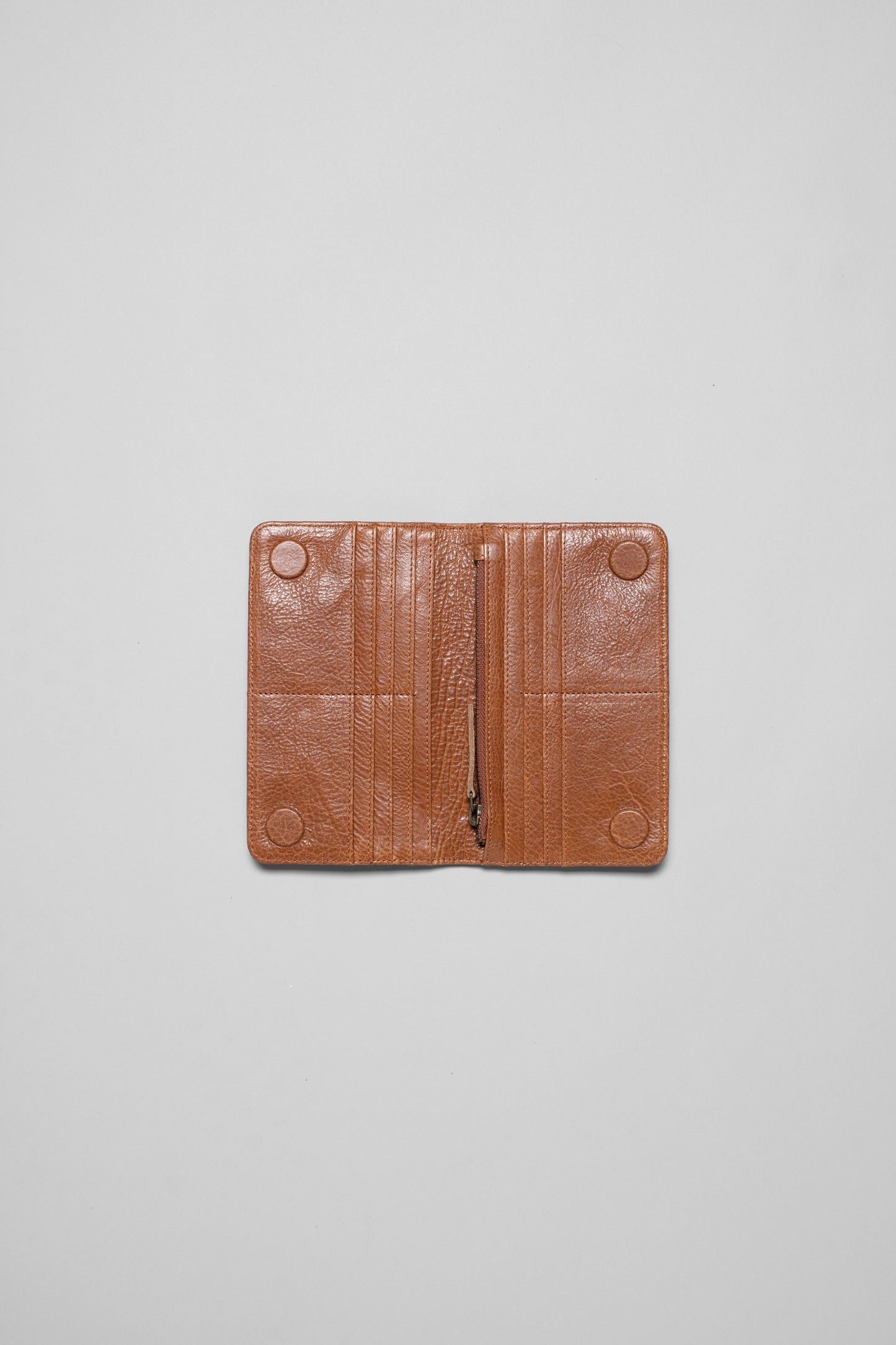 Kolind Slimline Zip up Leather Wallet Internal | Tan