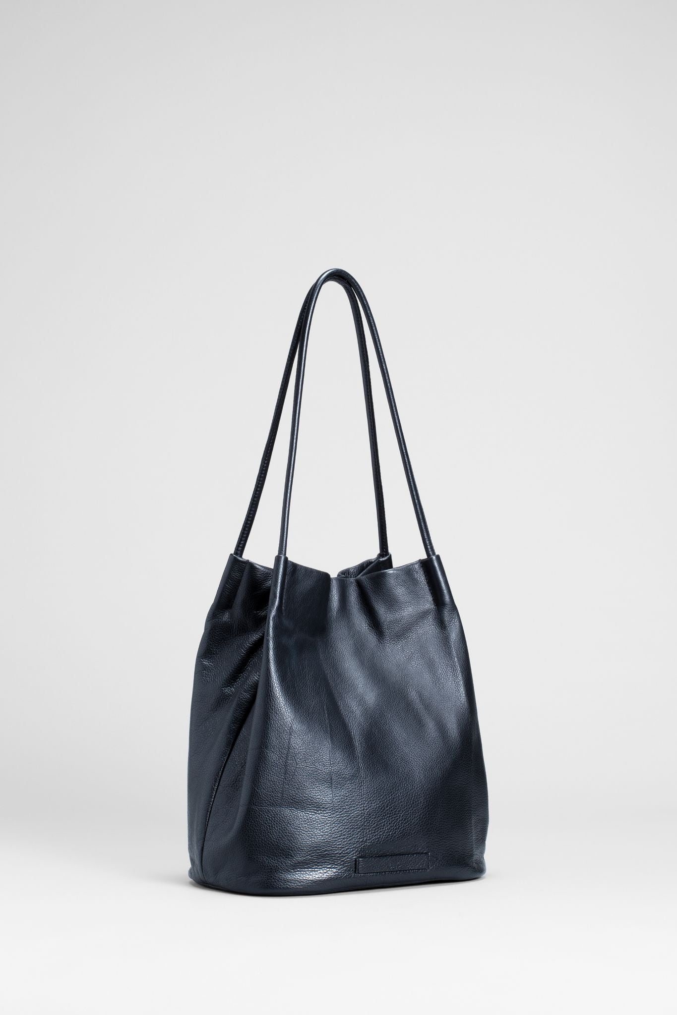 Orsa Soft Cow Leather Shoulder Handbag Back | Black