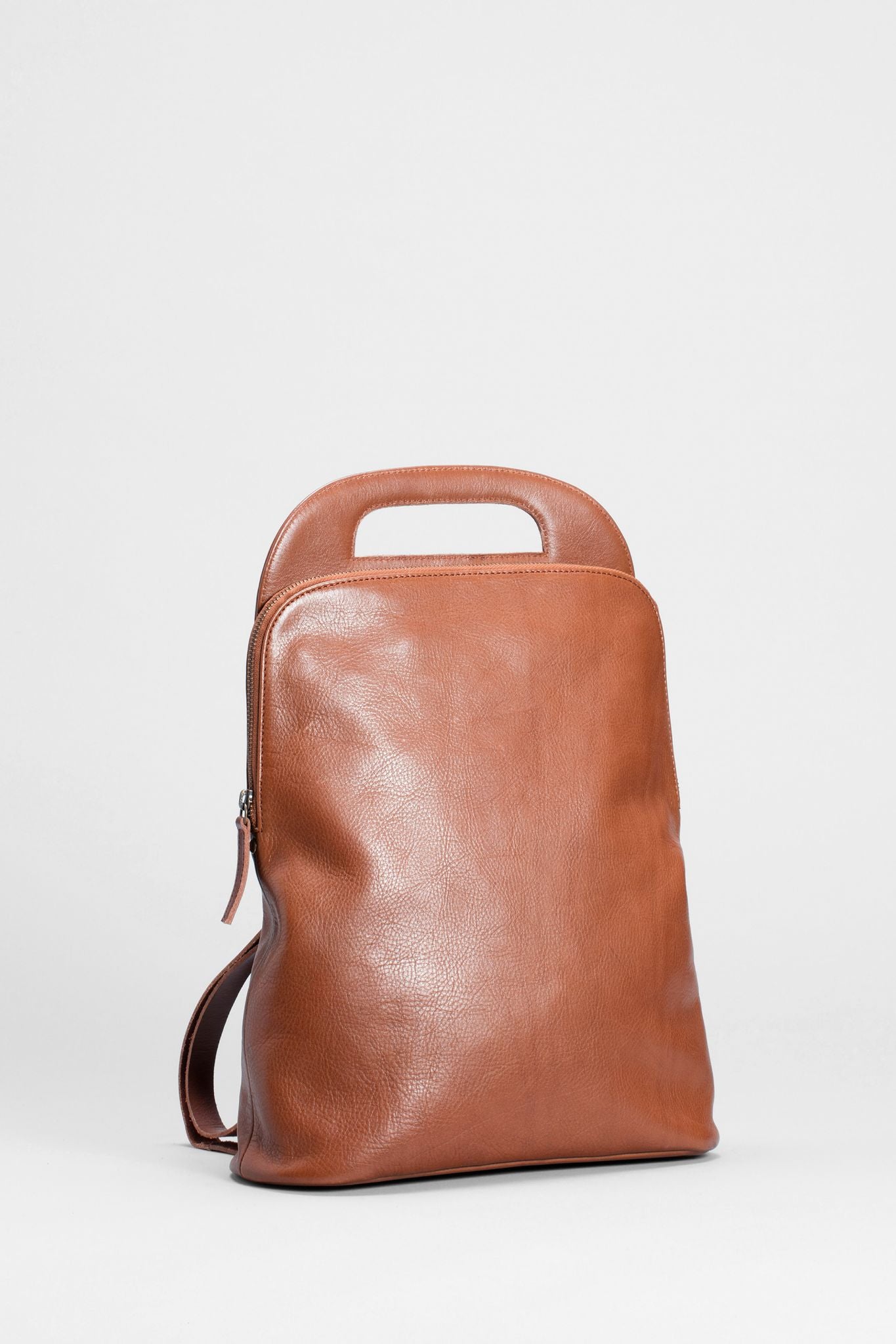 Forde Soft Cow Leather Backpack Front | TAN