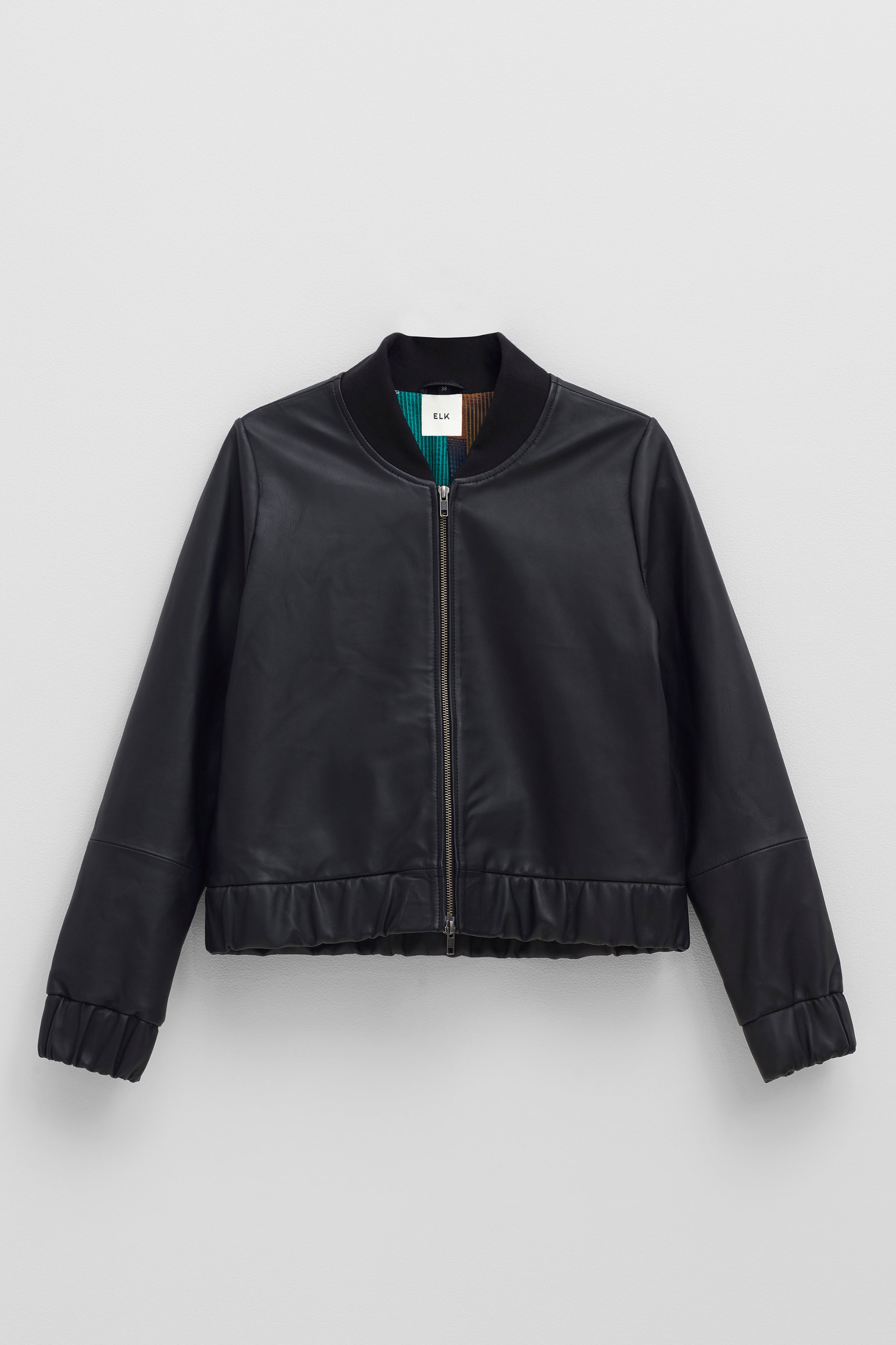 Teig Bomber Style Zip-Up Leather Jacket – ELK AU