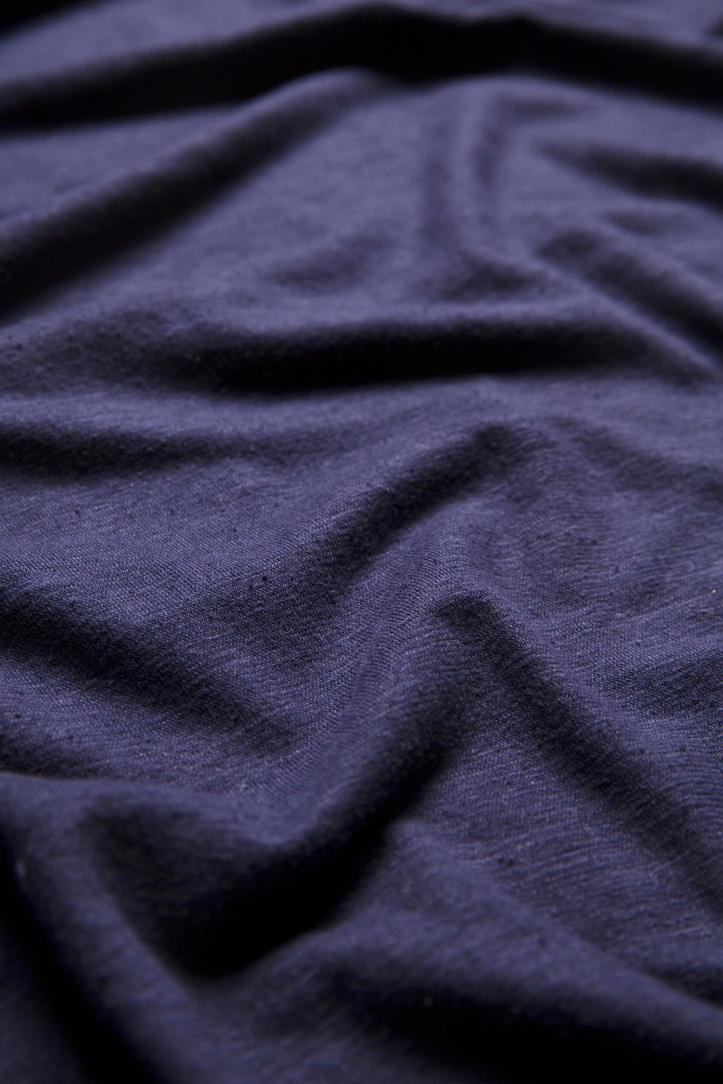 Jaana Organic Cotton and Hemp Jersey Crew Neck Tshirt Detail | TWILIGHT