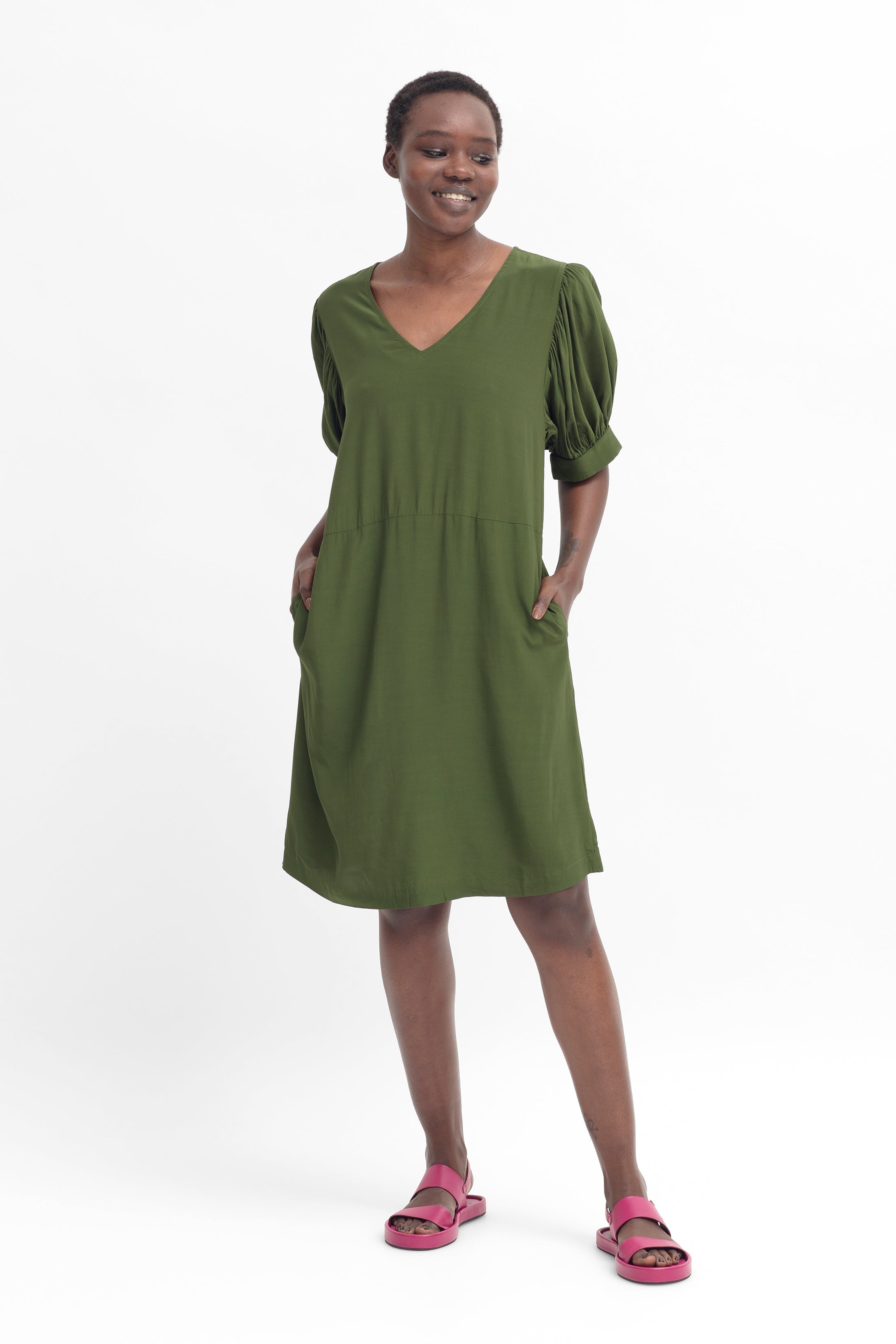 Olive Atea Dress