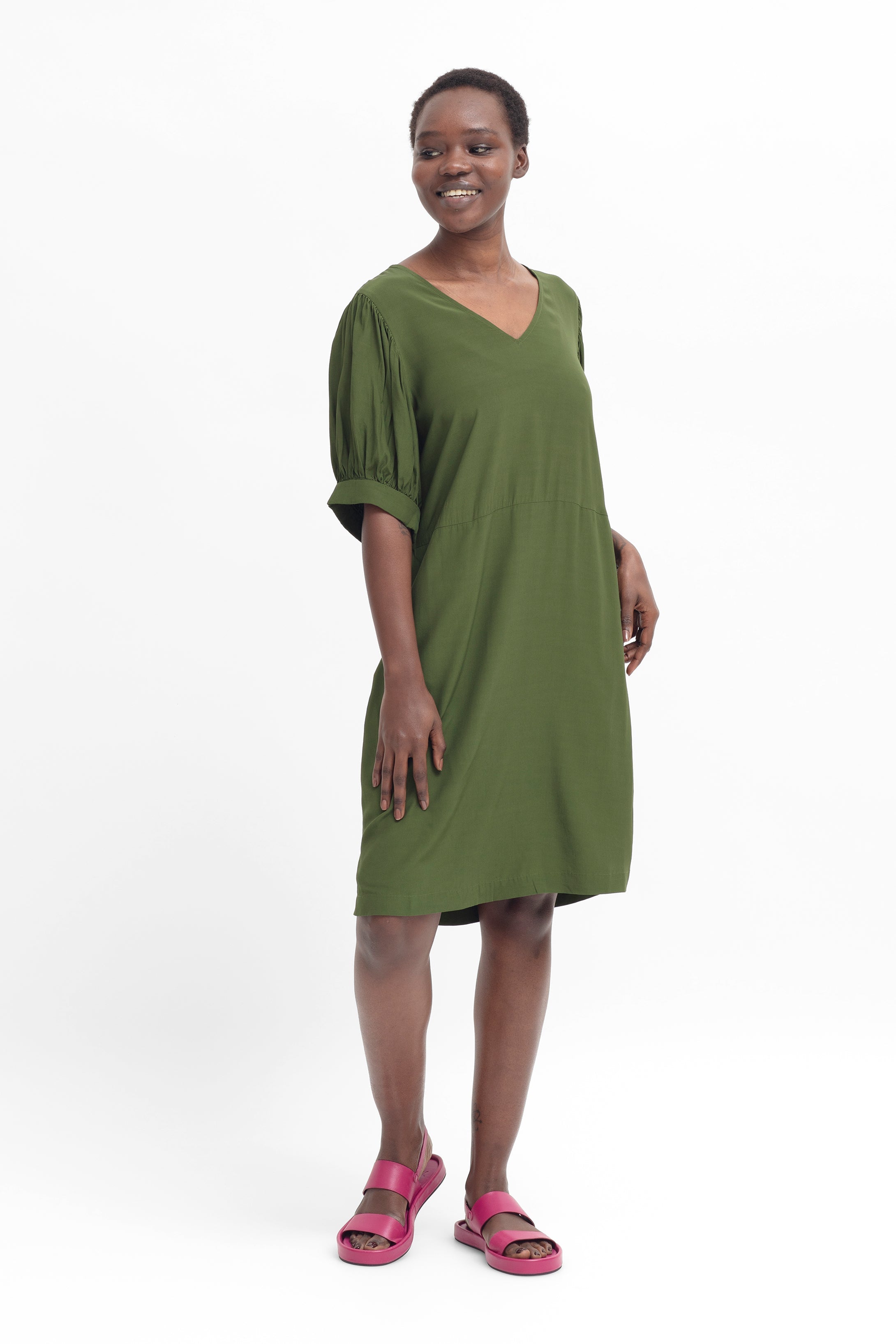 Olive Atea Dress