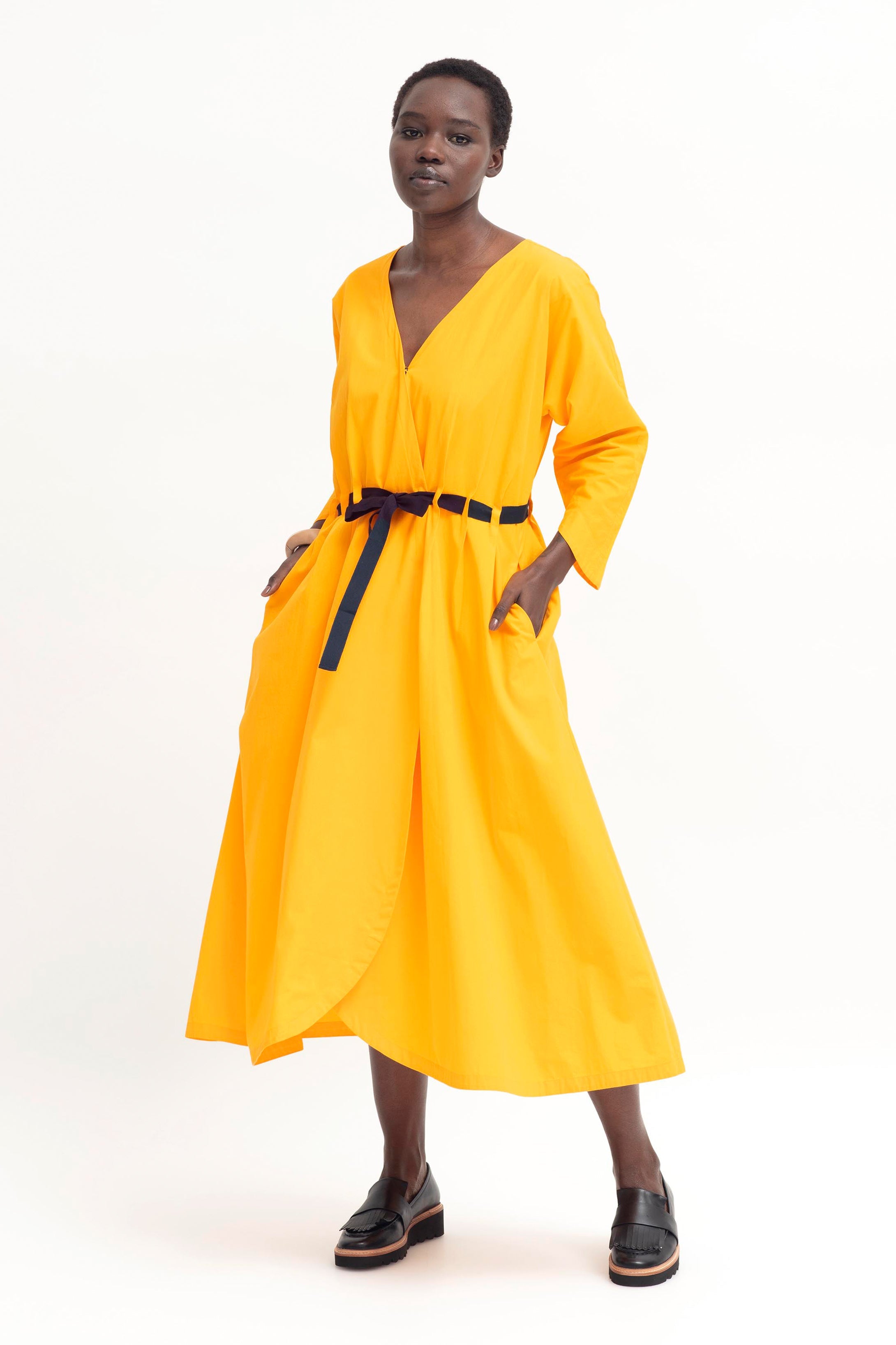 organic cotton wrap dress