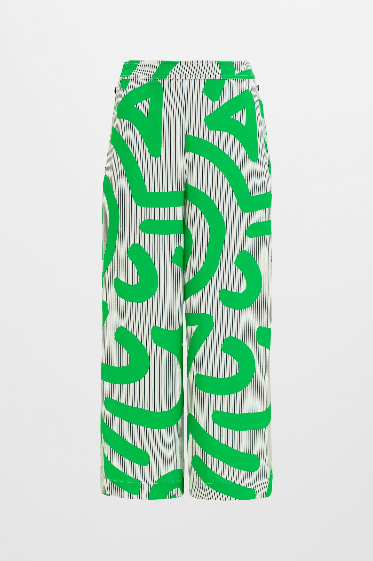 Deili Cropped Wide Leg Bold Print Pant Front | VARI PRINT