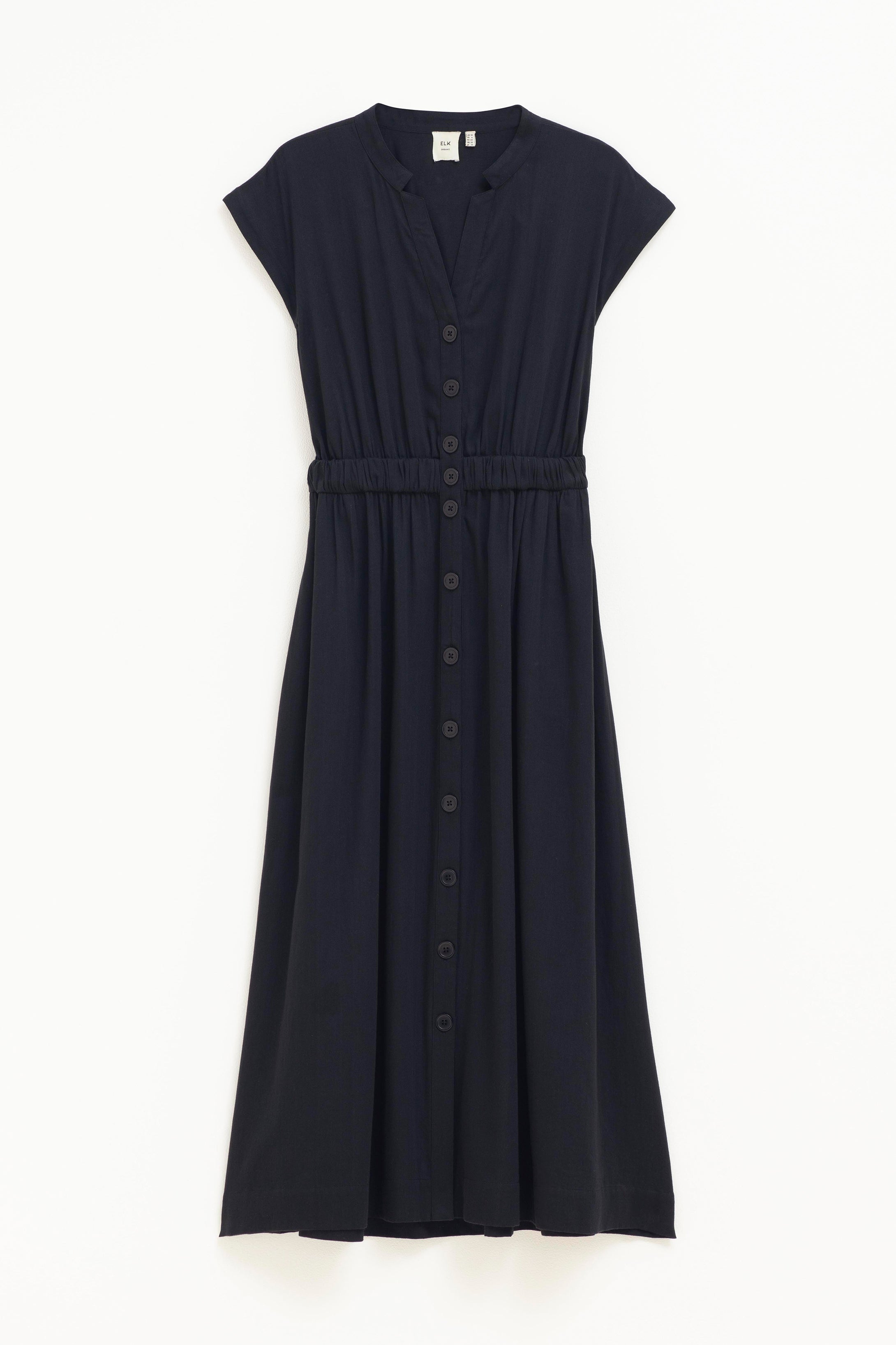 Shop The Suora Elastic Waist Cotton Midi Shirt Dress – ELK AU