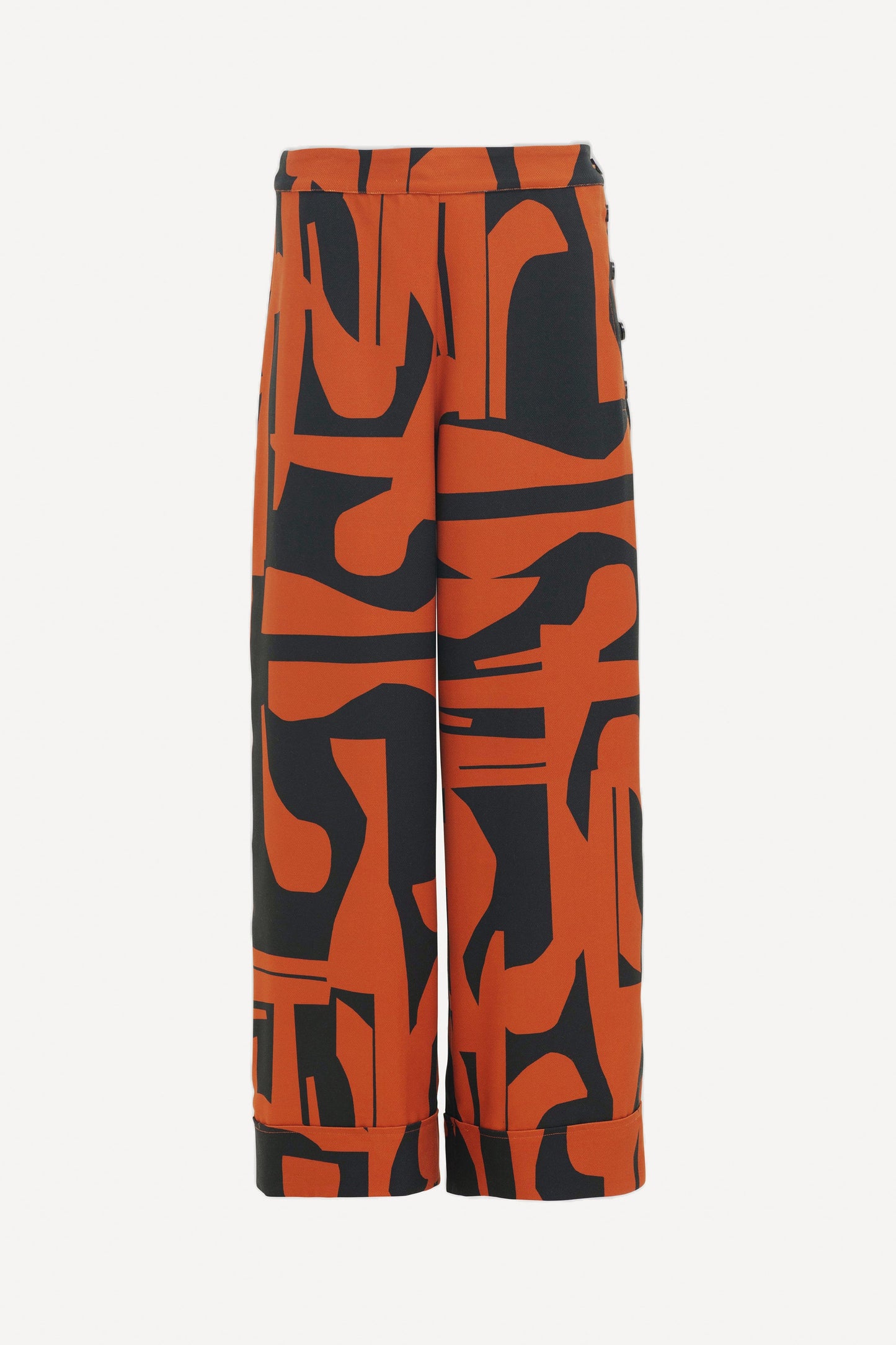 Vann Mid Rise Tailored Print Pant Front | BRAQUE PRINT