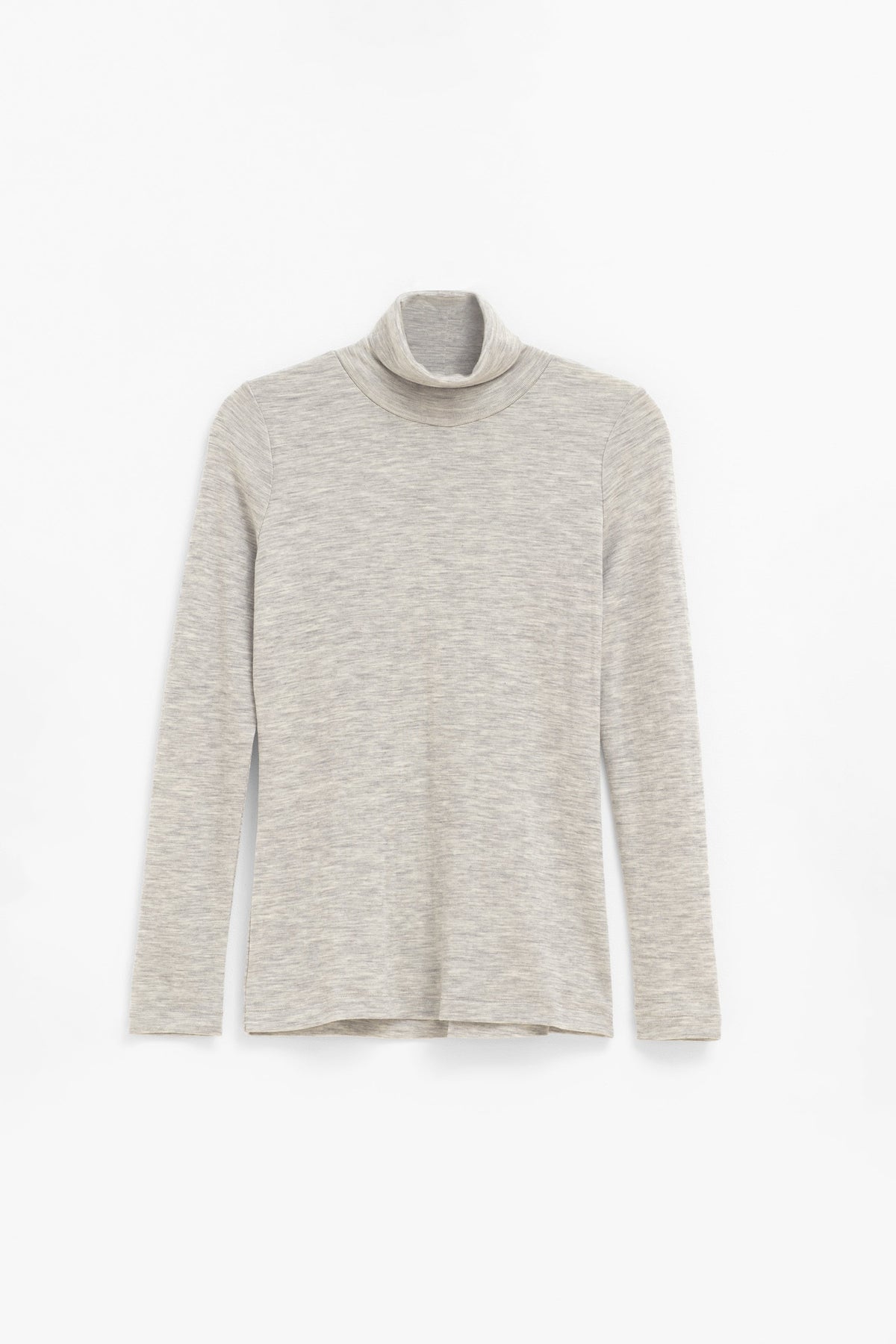 Merino Lightweight Long Sleeve Skivvy Front | GREY