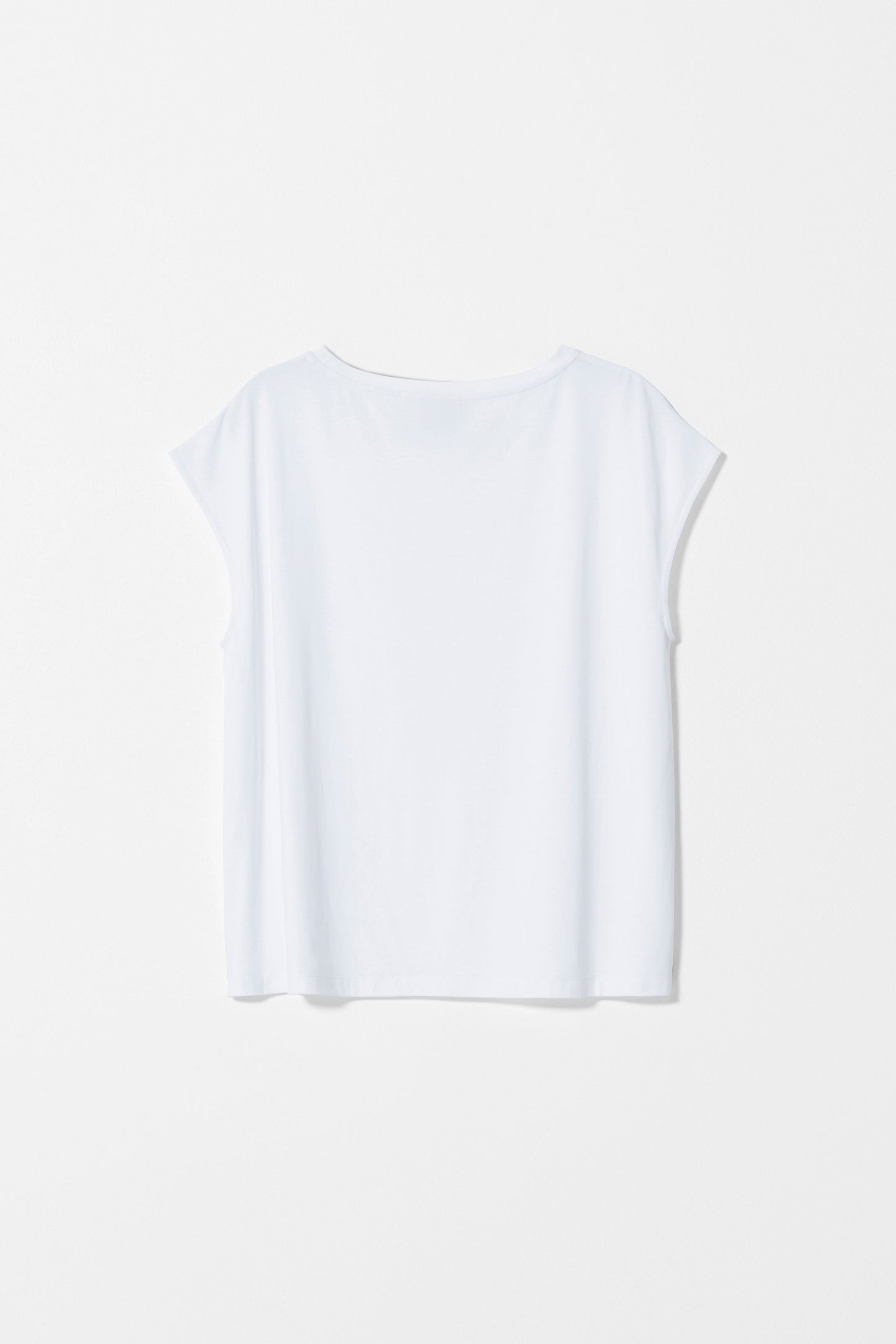 Oue Lightweight A-Line Tee Back | White
