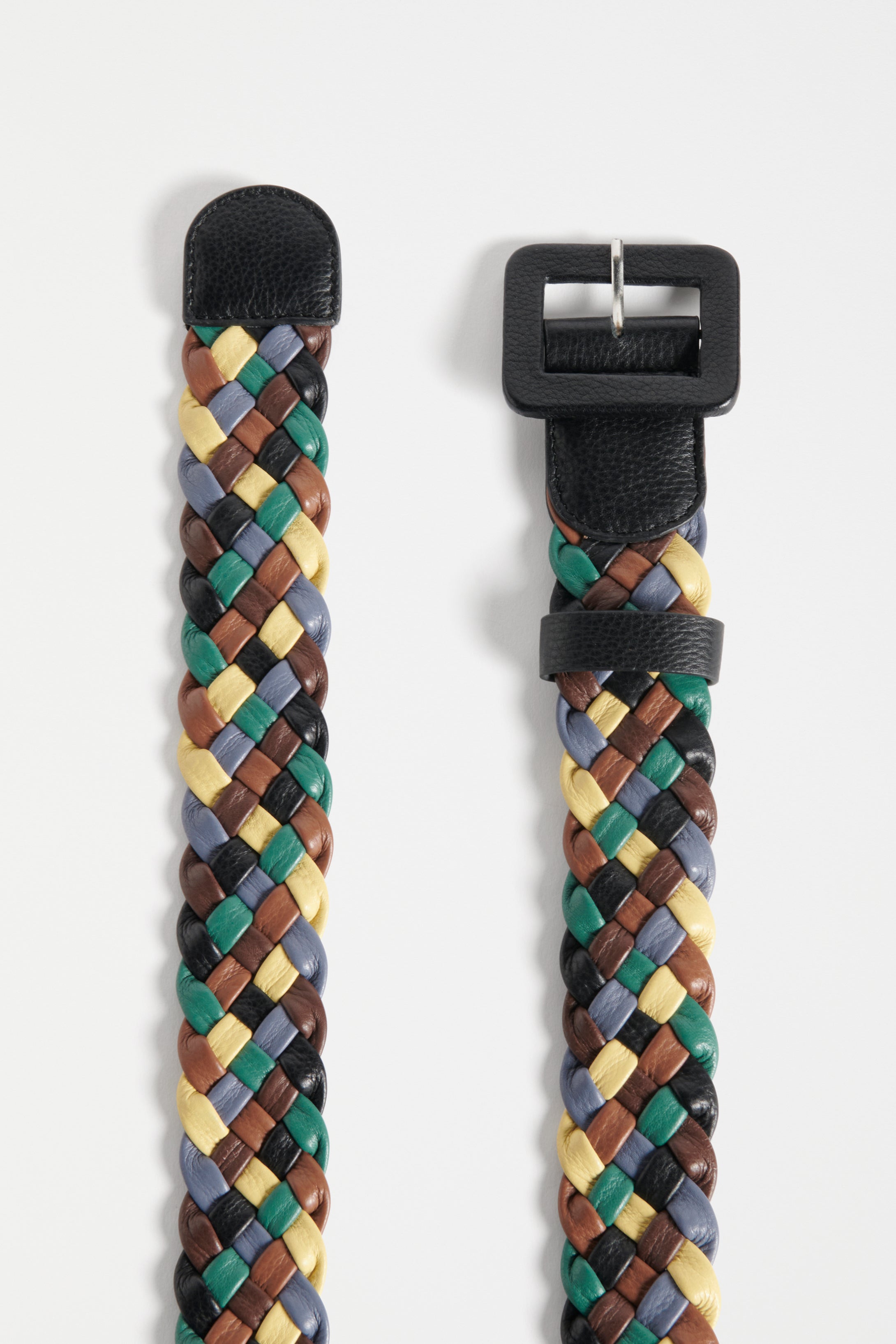Shop The Syd Multi Coloured Leather Woven Belt – ELK AU