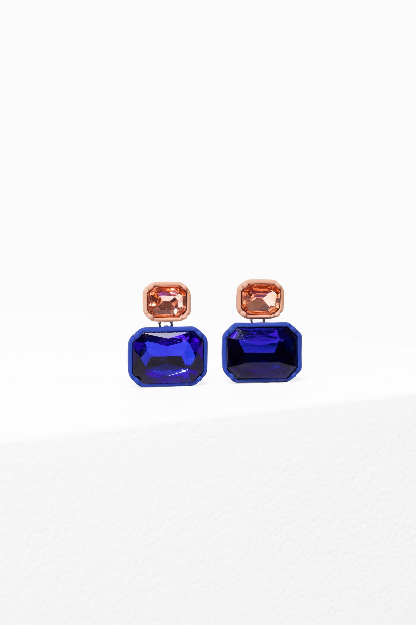 Jule Drop Coloured Glass Earring | ELECTRIC BLUE