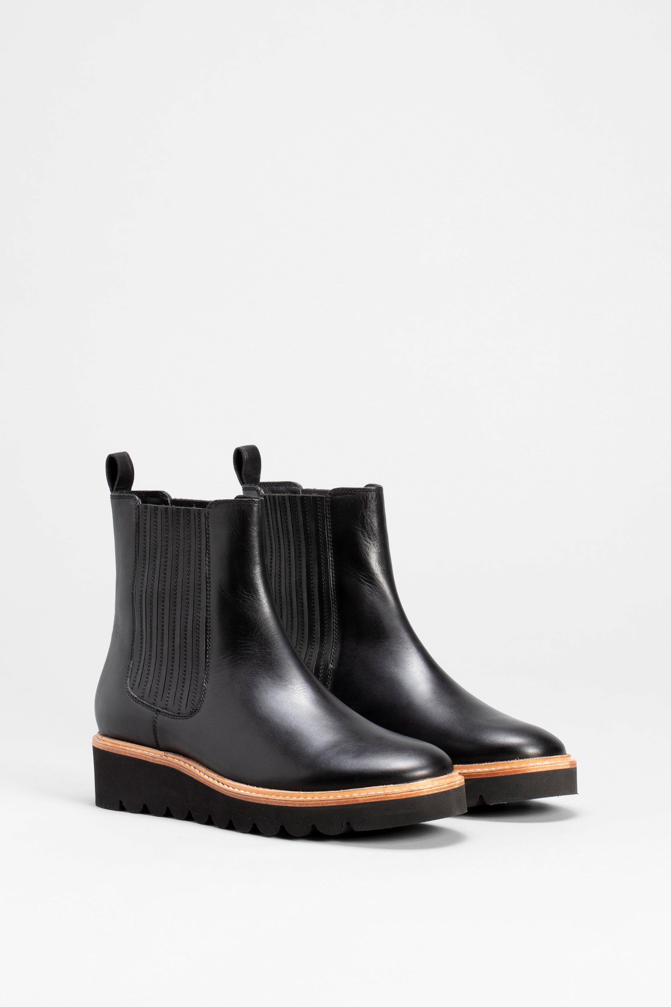 Stivel Everyday Chunky Leather Elasticated Gusset Pull on Boot – ELK AU