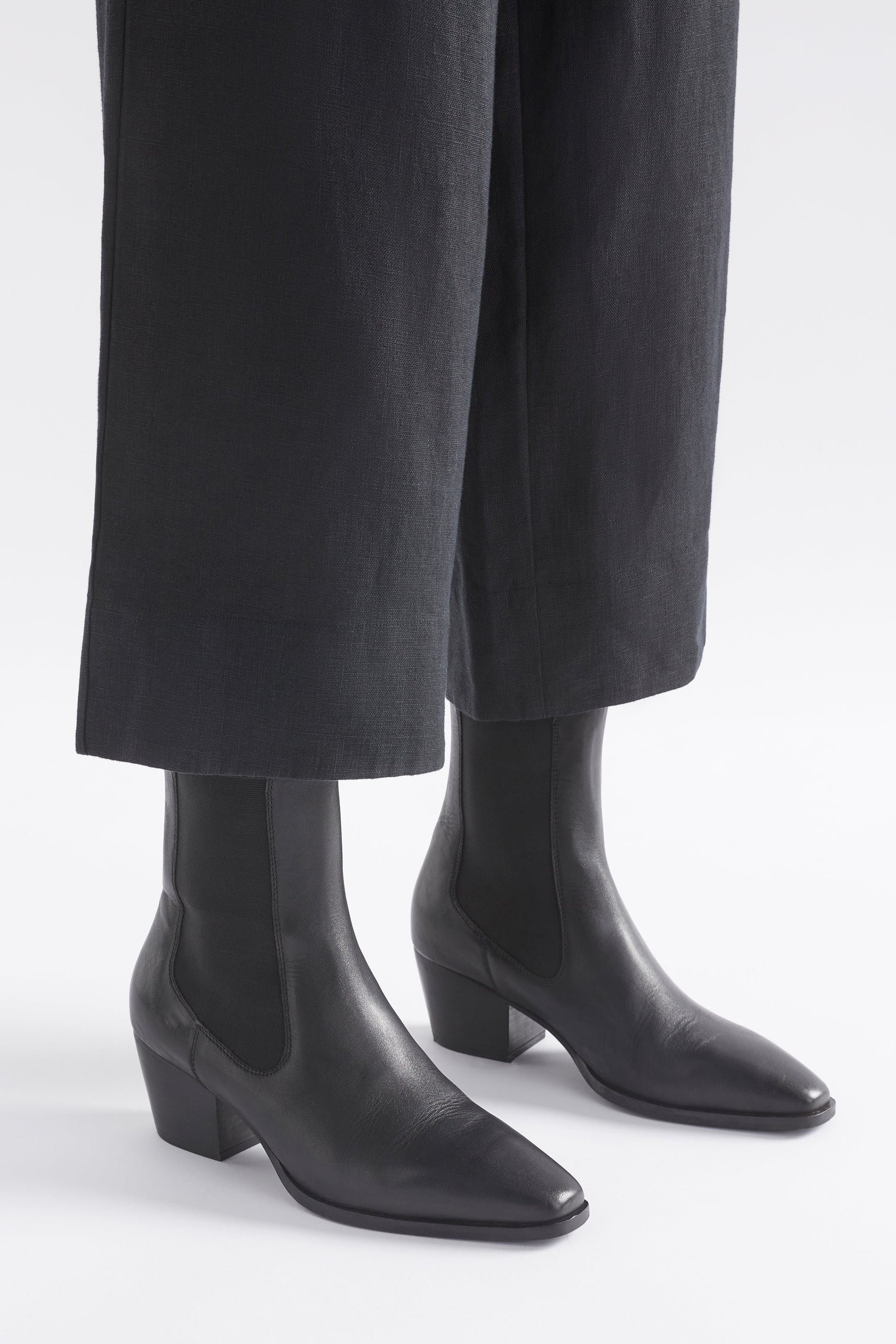 Shop The Vastra Pointed Square Toe Mid Heel Leather Slip On Boot ELK AU shop-the-vastra-pointed-square-toe-mid-heel-leather-slip-on-boot-elk-au