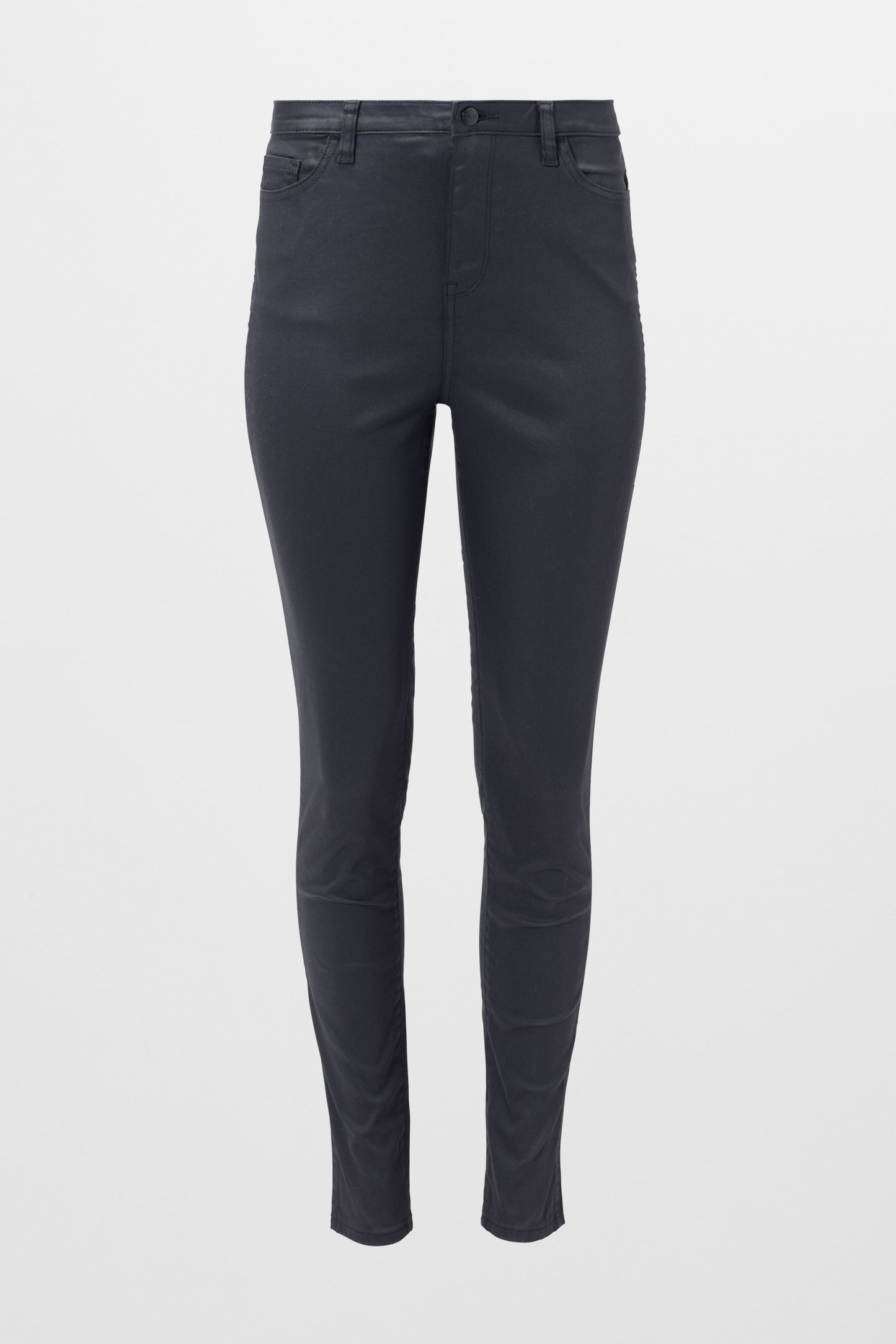 Oslo Coated Mid-Rise Skinny Jean Front
