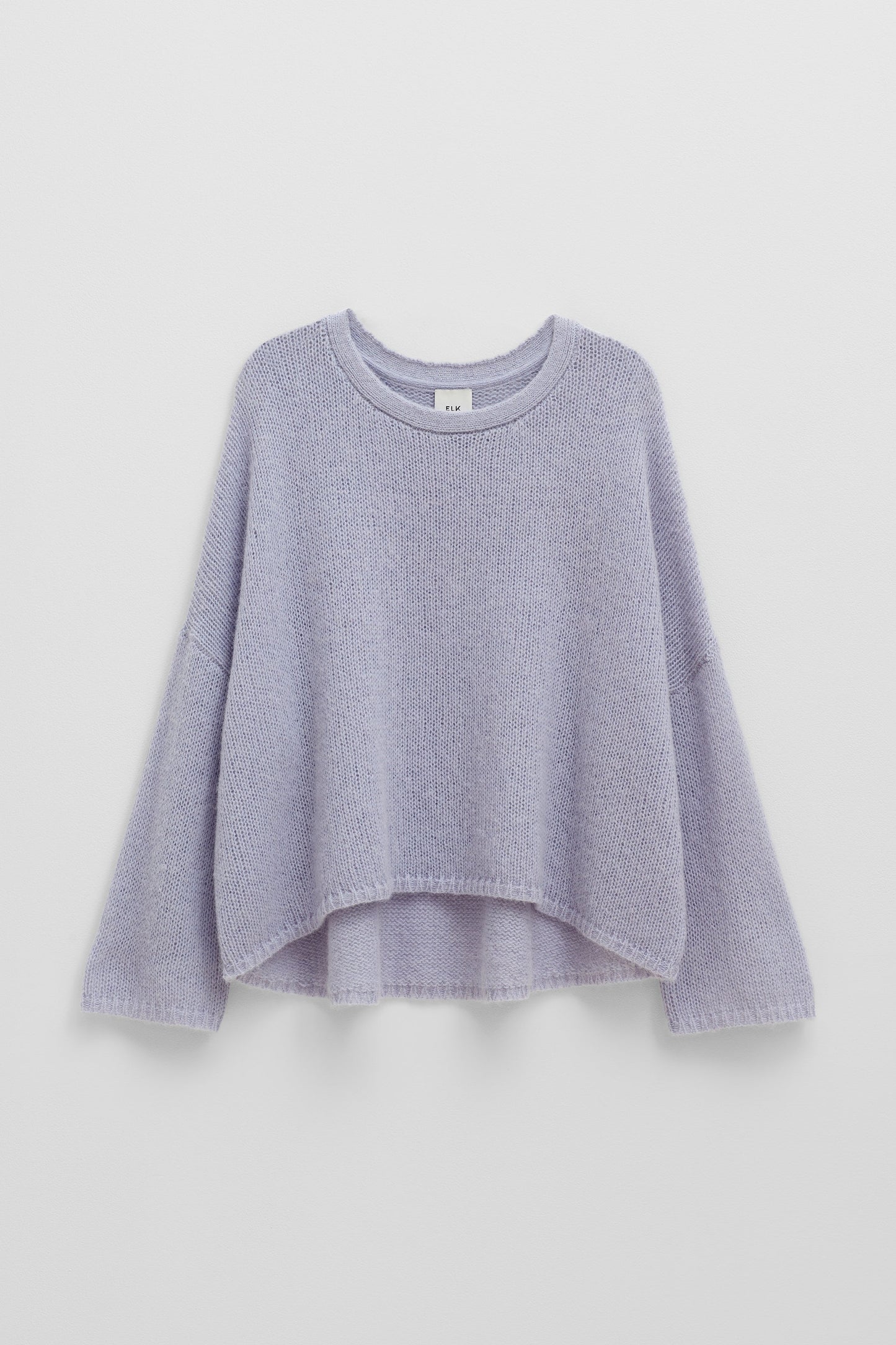 Agna Merino and Alpaca Wool Sweater Front | LILAC