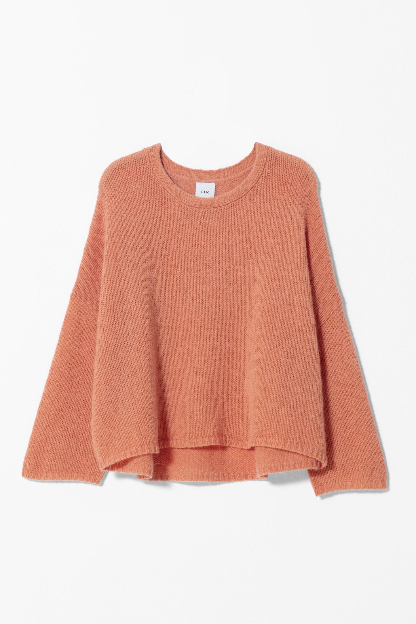Agna Relaxed Boxy Fit Sweater Front | Peach