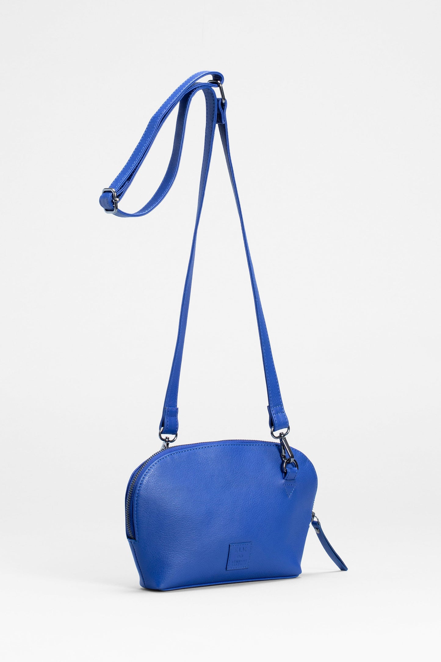Lotte Cross-Body Remnant Leather Small Bag Back | COBALT