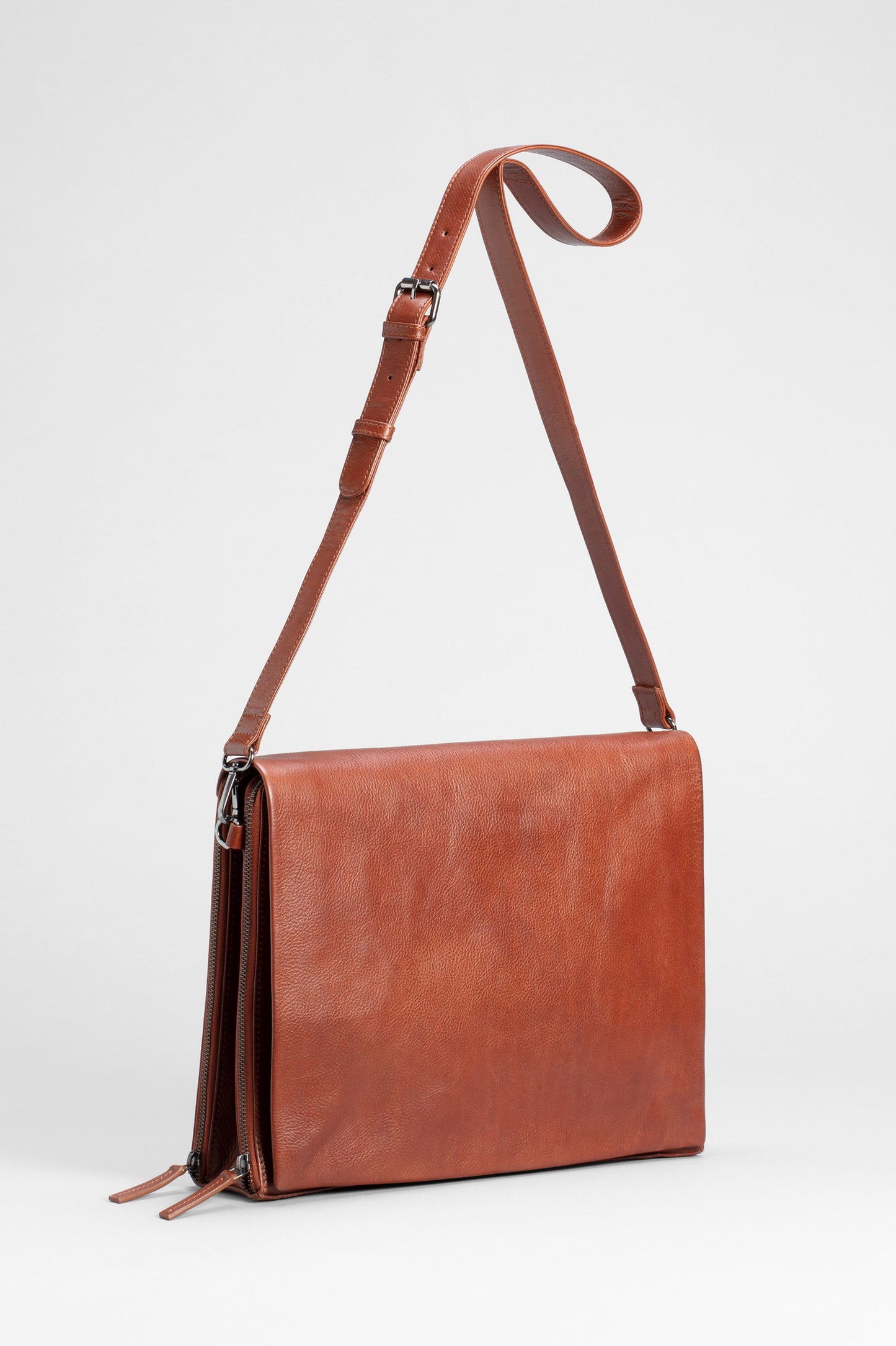 Bolsi Leather Bag Front | TAN