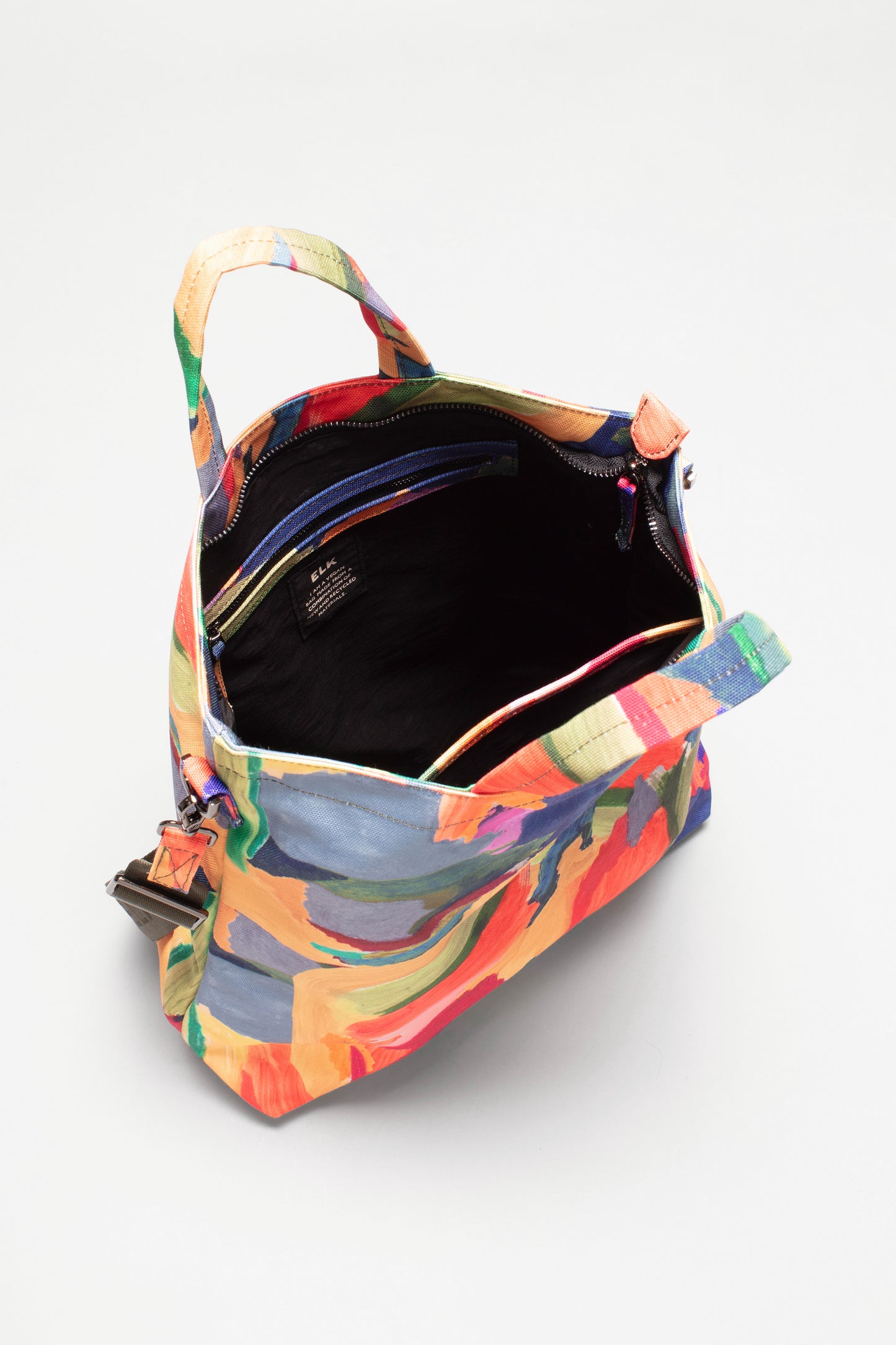 Bloem Recycled Fabric Print Tote Bag Internal | KALO PRINT