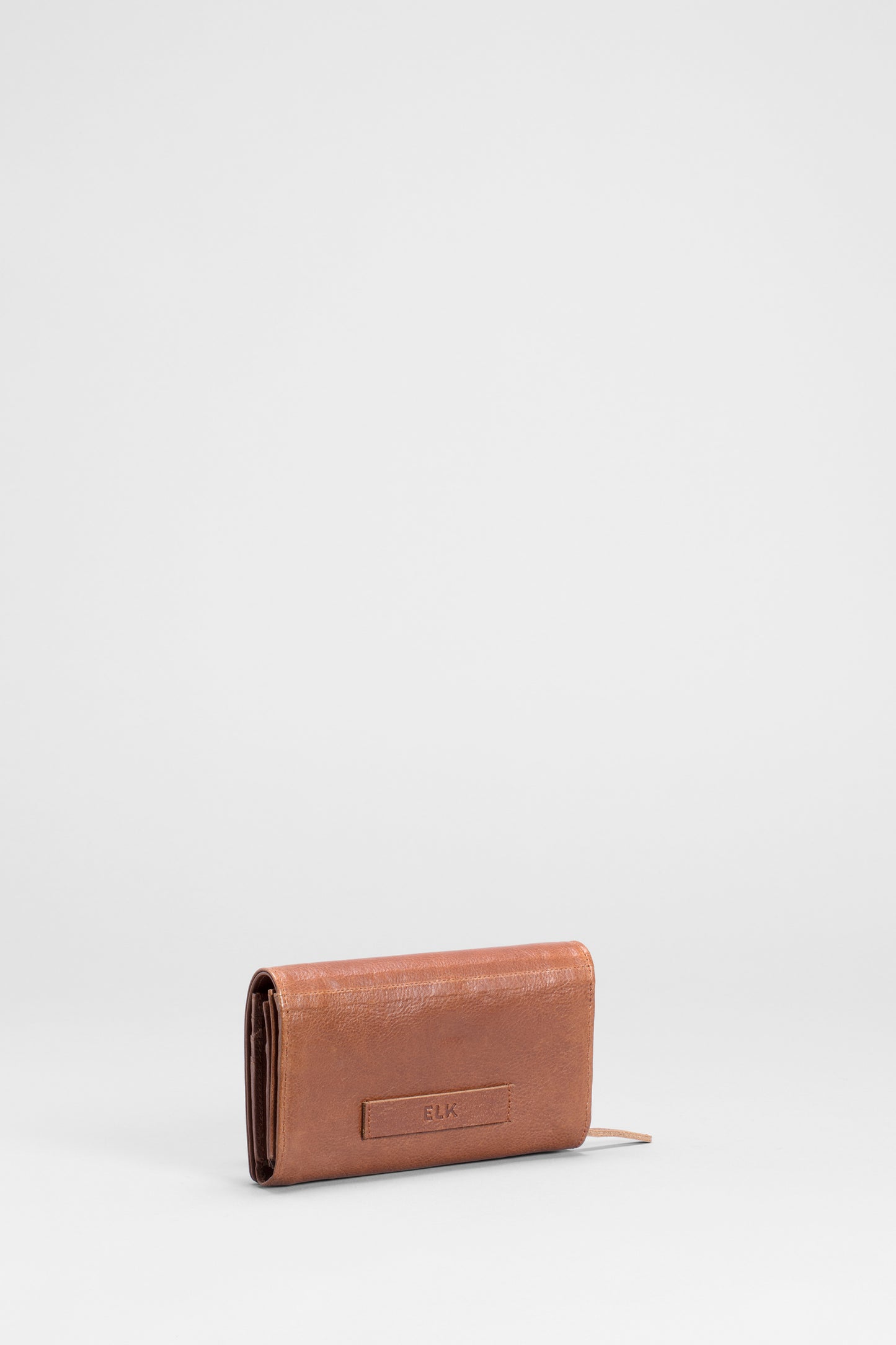 Edda Magnetic Closure Leather Wallet Back | Tan 