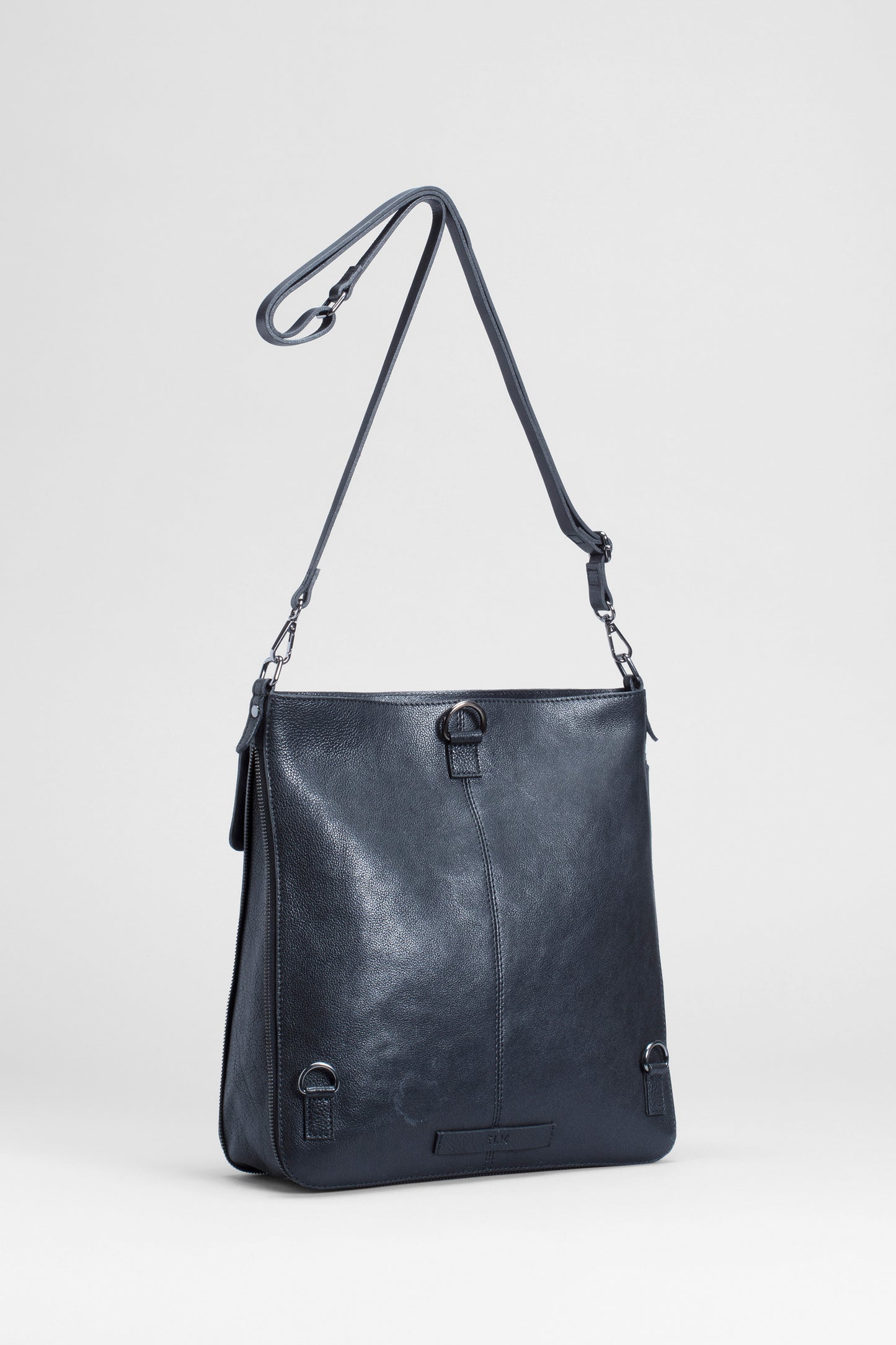 Jalmara Leather Backpack Back | BLACK