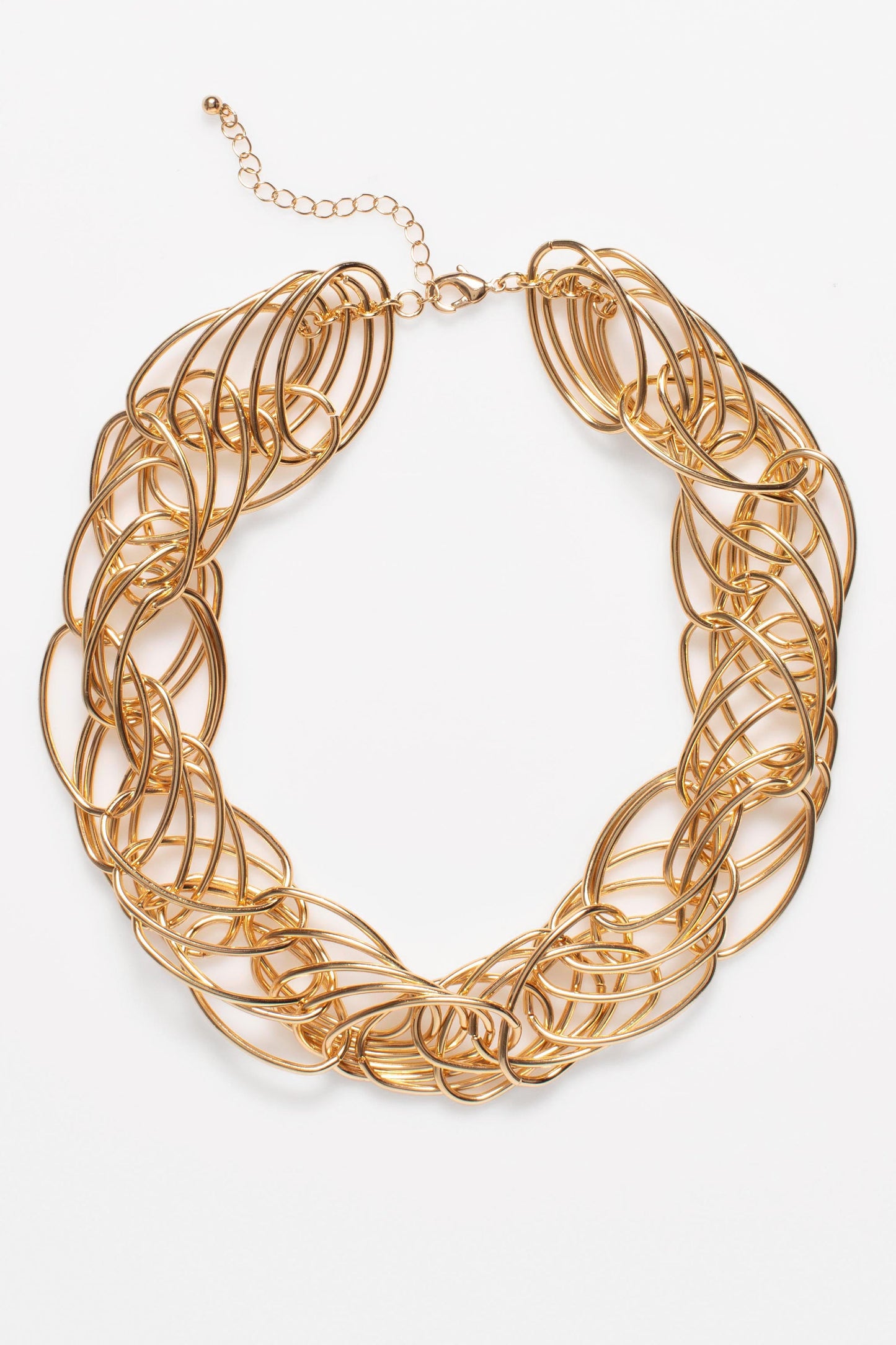Rei Chunky Oval Chain Short Necklace | GOLD