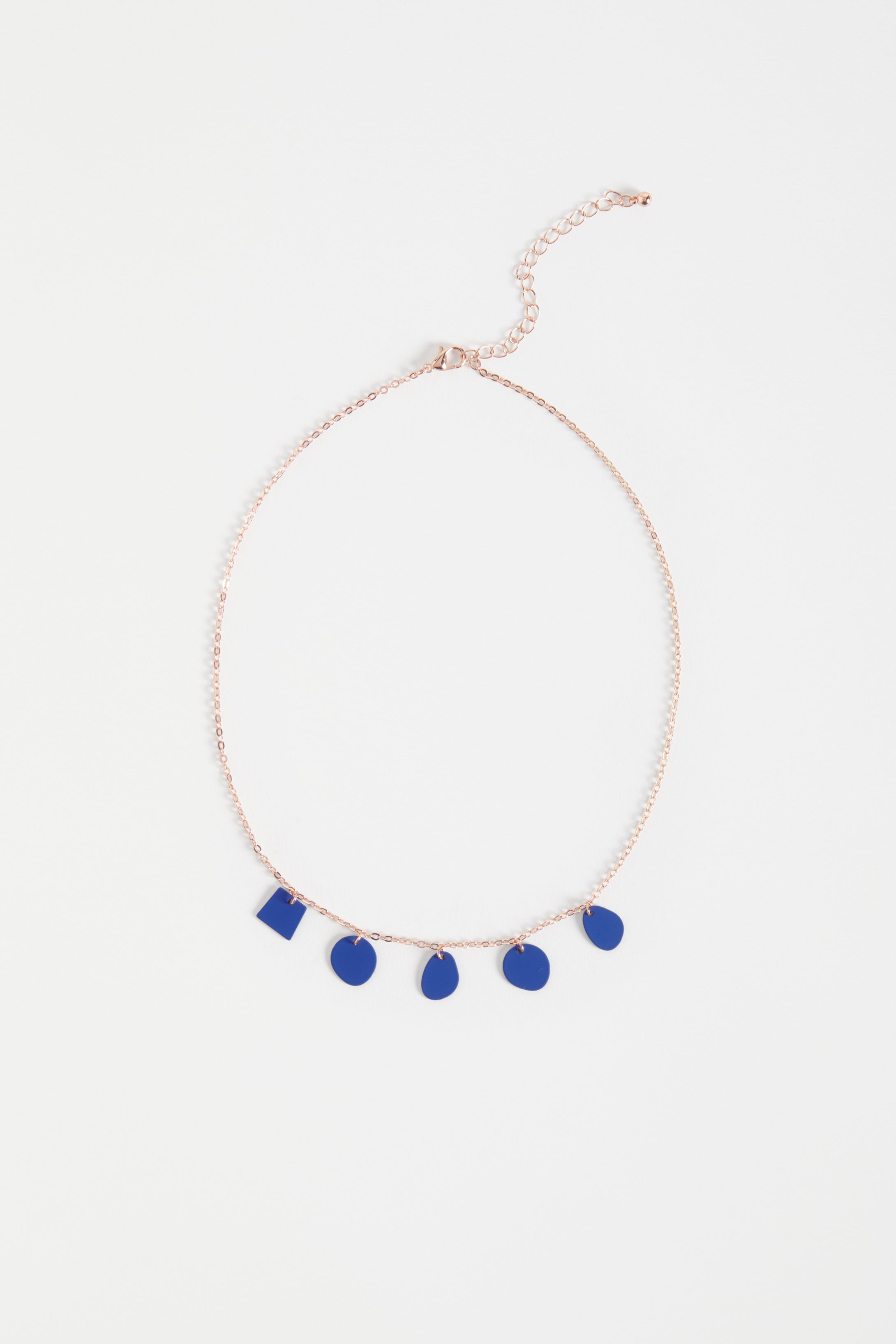 Sammi Fine Chain and small disc pendants Necklace | ULTRAMARINE