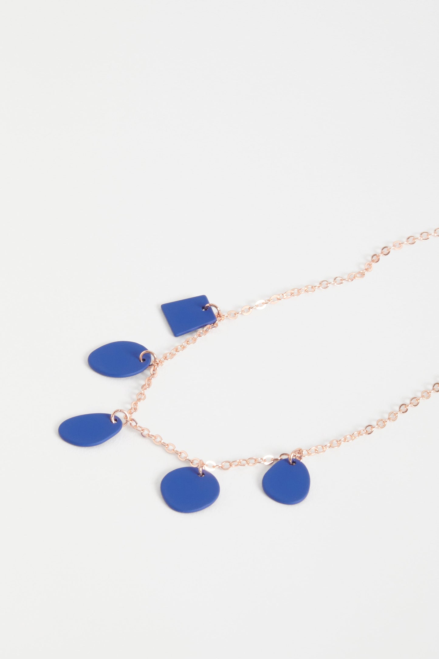 Sammi Fine Chain and small disc pendants Necklace detail | ULTRAMARINE