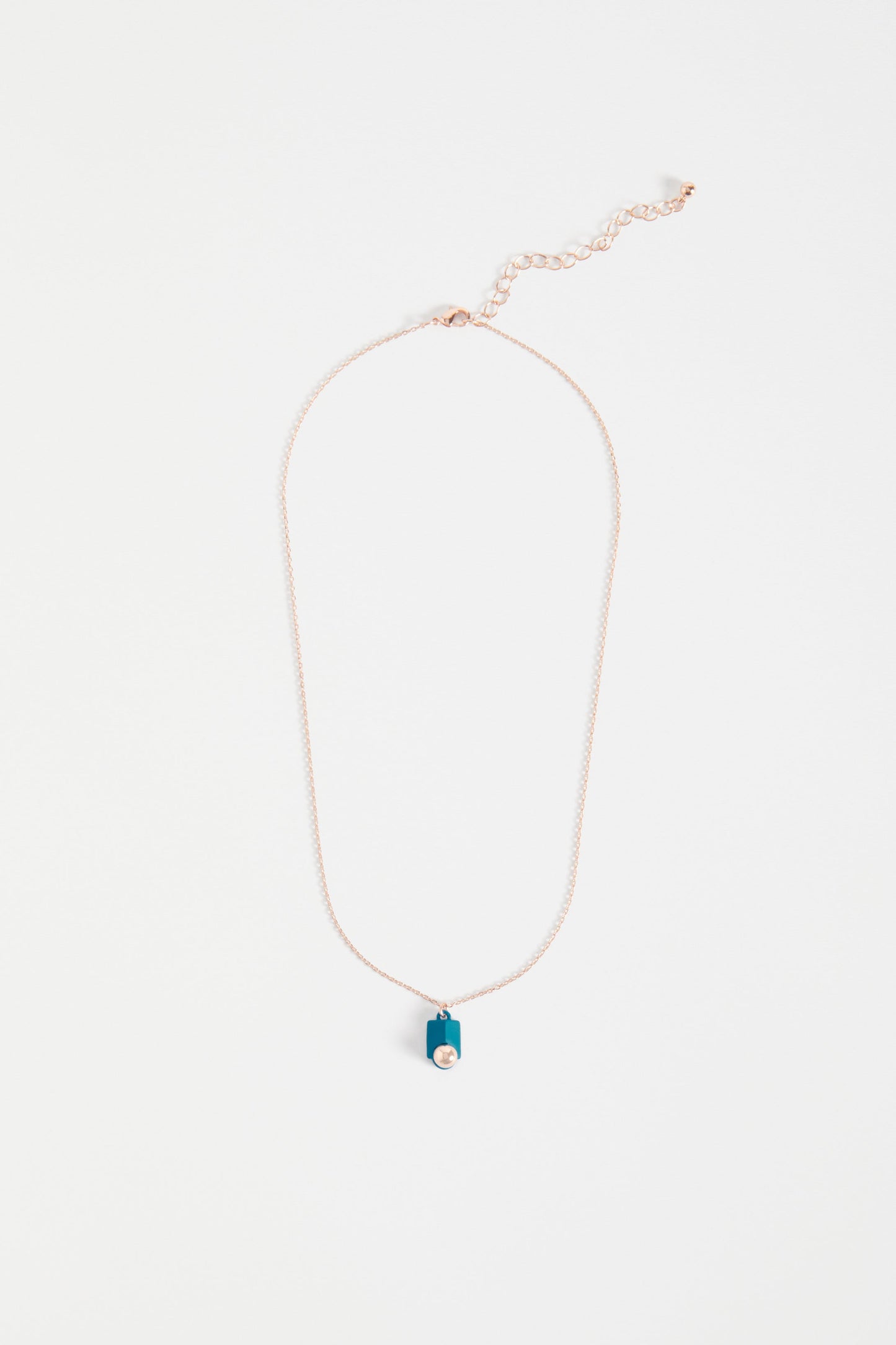 Dott Fine Chain Pendant Necklace | TEAL