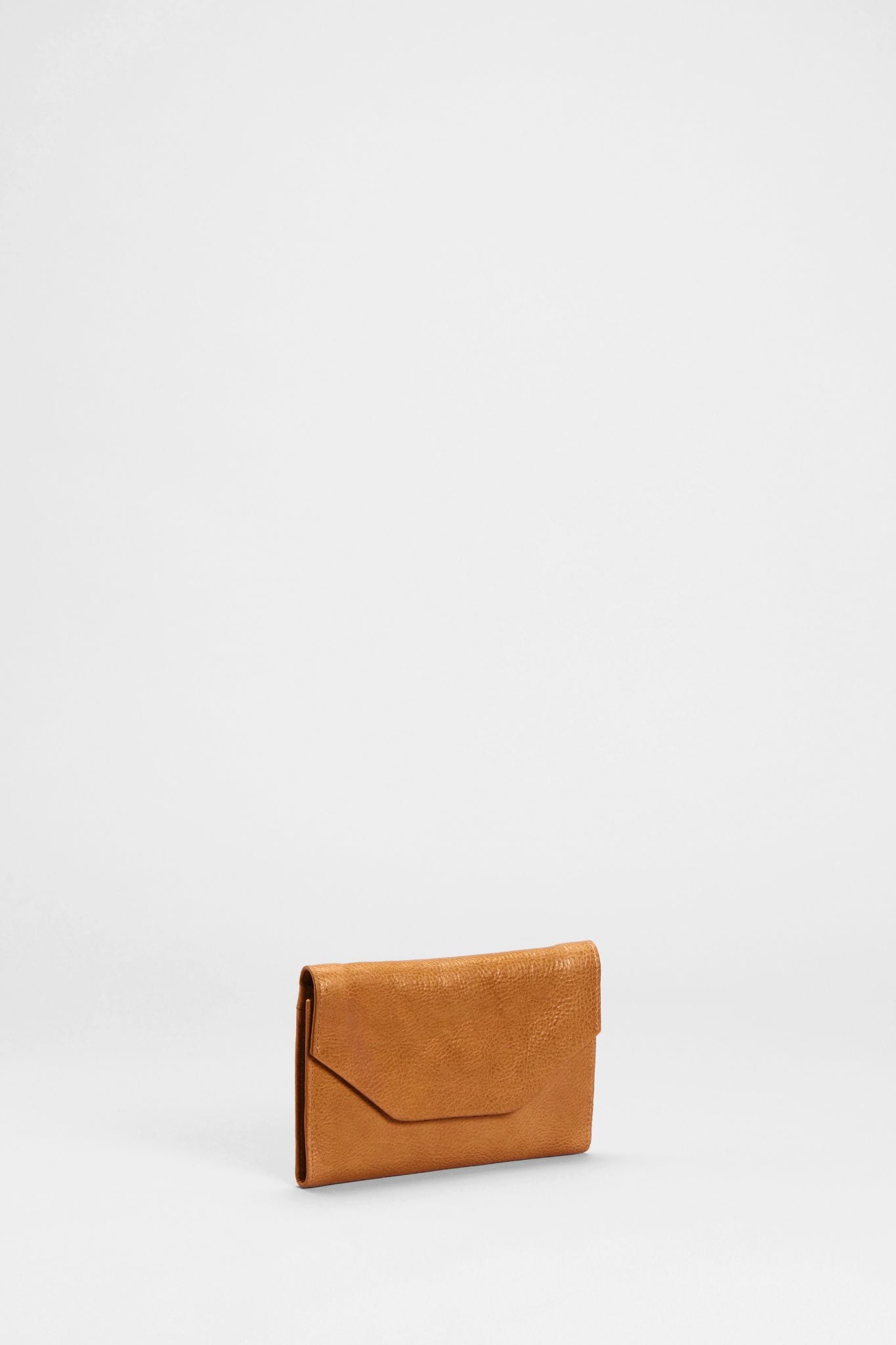 Nuoli Textured Leather Wallet front Honey