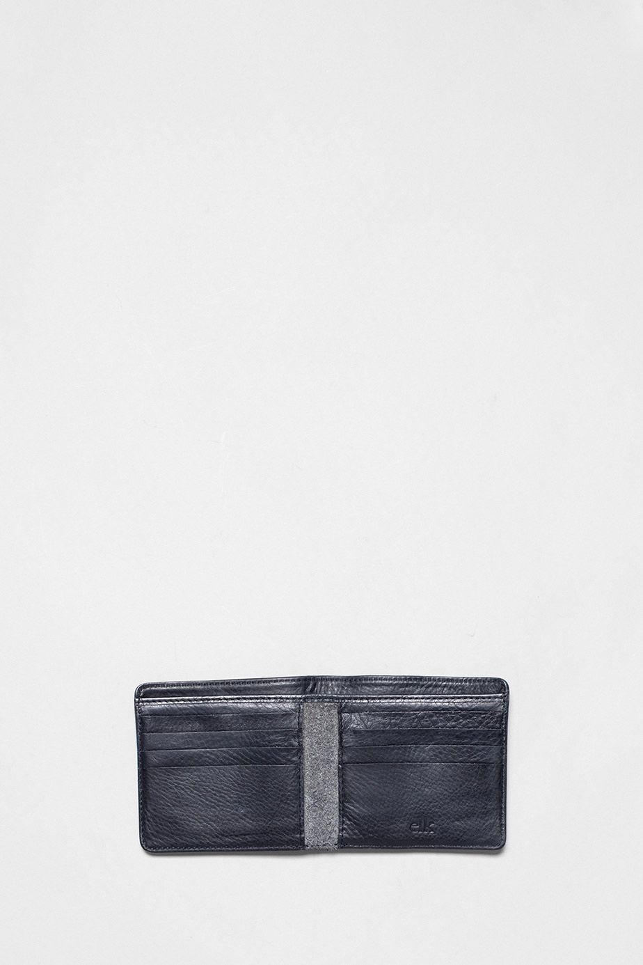 Mand Compact Flip Open Leather Wallet Internal Black 